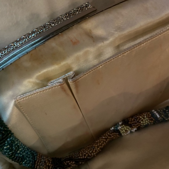 Beautiful beaded flower design Italian Clutch - Picture 9 of 9